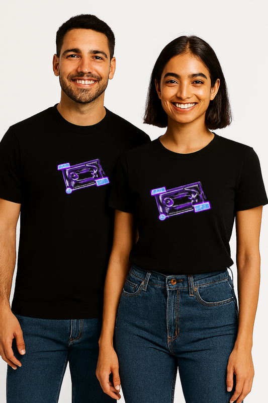 Aesthetic head turner Unisex Classic Crew T-Shirt featuring a bold retro pixel cassette print.