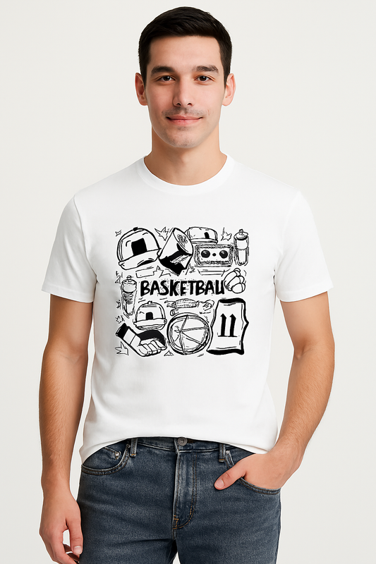Our Unisex Supima® T-Shirt features exclusive doodle prints on ultra-soft, long-lasting Supima® cotton.