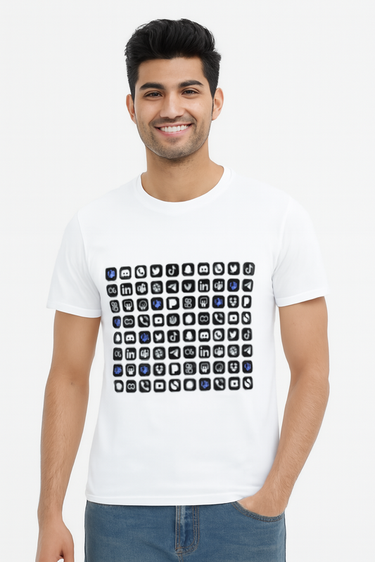 A Classic Crew Unisex T-Shirt with Iconic Printed Brand Logo – Timeless Comfort & Style