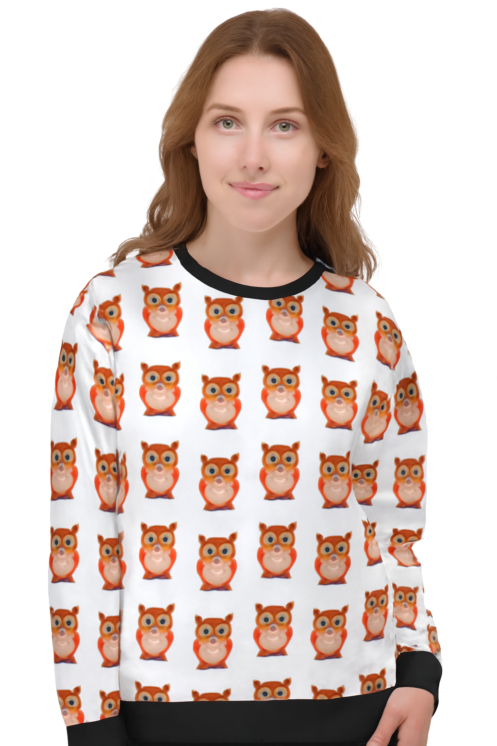 Unisex Sweatshirt – Owl Print | Mystical, Bold, Gender-Neutral Streetwear