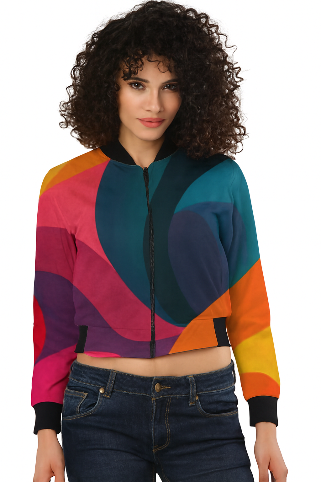 Women’s AOP Bomber Jacket – All-Over Print Streetwear for Bold Looks