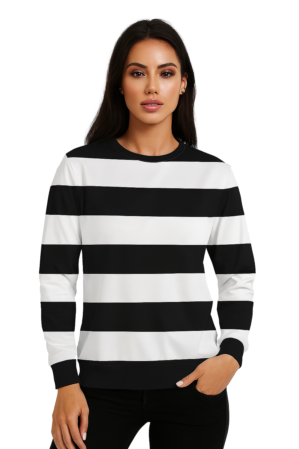 Women AOP Sweatshirt – Bold All-Over Print, Cozy Fit, Street-Ready Style