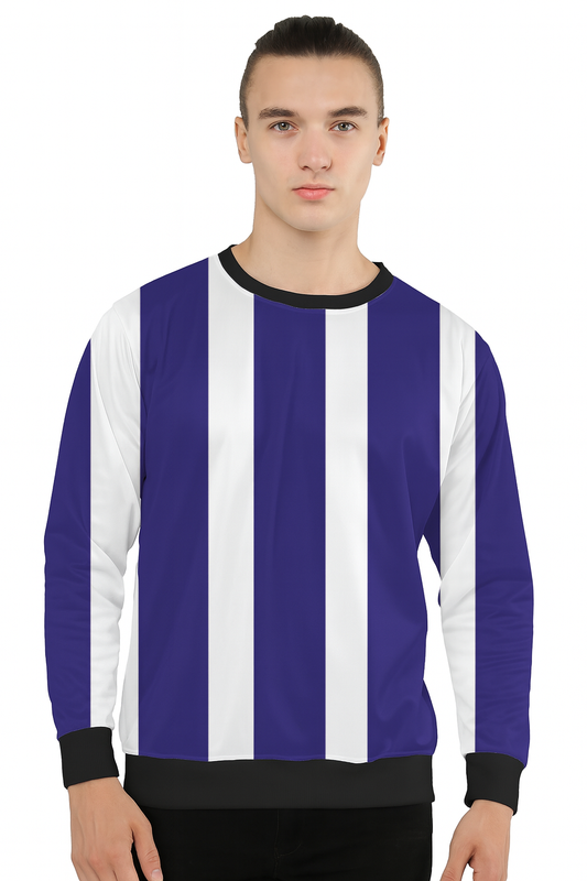 Blue Striped Sweatshirt – Stylish, Comfortable & Premium Quality