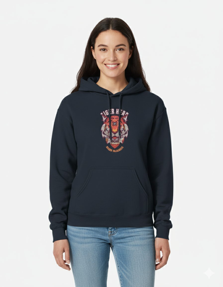 Fierce & Cozy: Women’s Tiger Print Hoodie – Bold Streetwear for Wild Souls