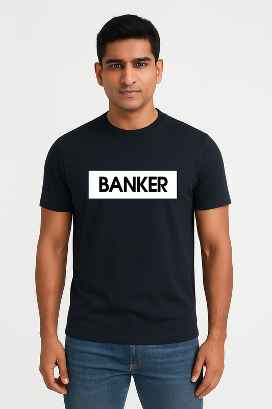 Make a bold statement with this ultra-soft Supima cotton unisex t-shirt featuring the iconic “BANKER”