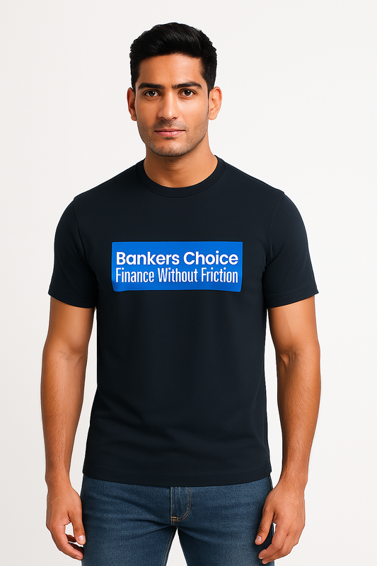 Showcase your edge with this ultra-soft Supima cotton unisex t-shirt featuring the bold “Bankers Choice – Finance Without Friction” print.Unisex Supima T-Shirt