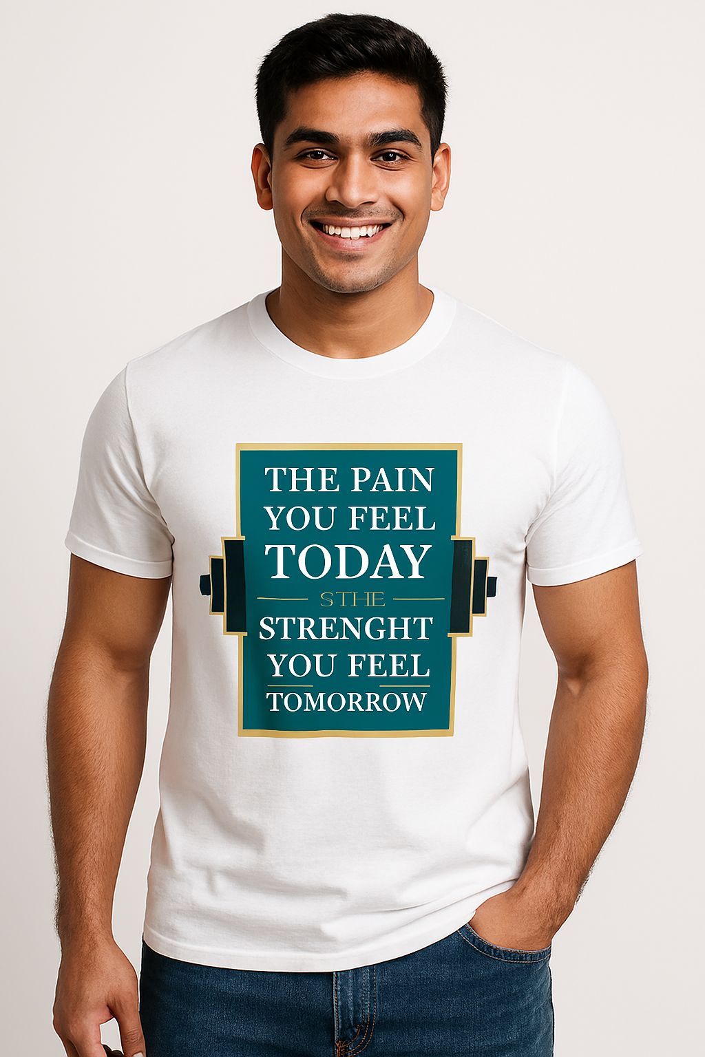 Push through the burn with “The Pain You Feel Today” Supima® T-Shirt