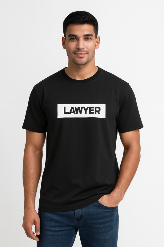 A striking "LAWYER" print.Unisex Classic Crew T-Shirt